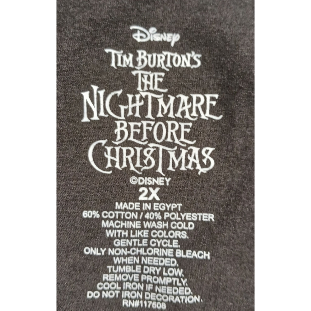 Disney Nightmare Before Christmas Graphic Tee -Size 2X-NWOT - Picture 7 of 14